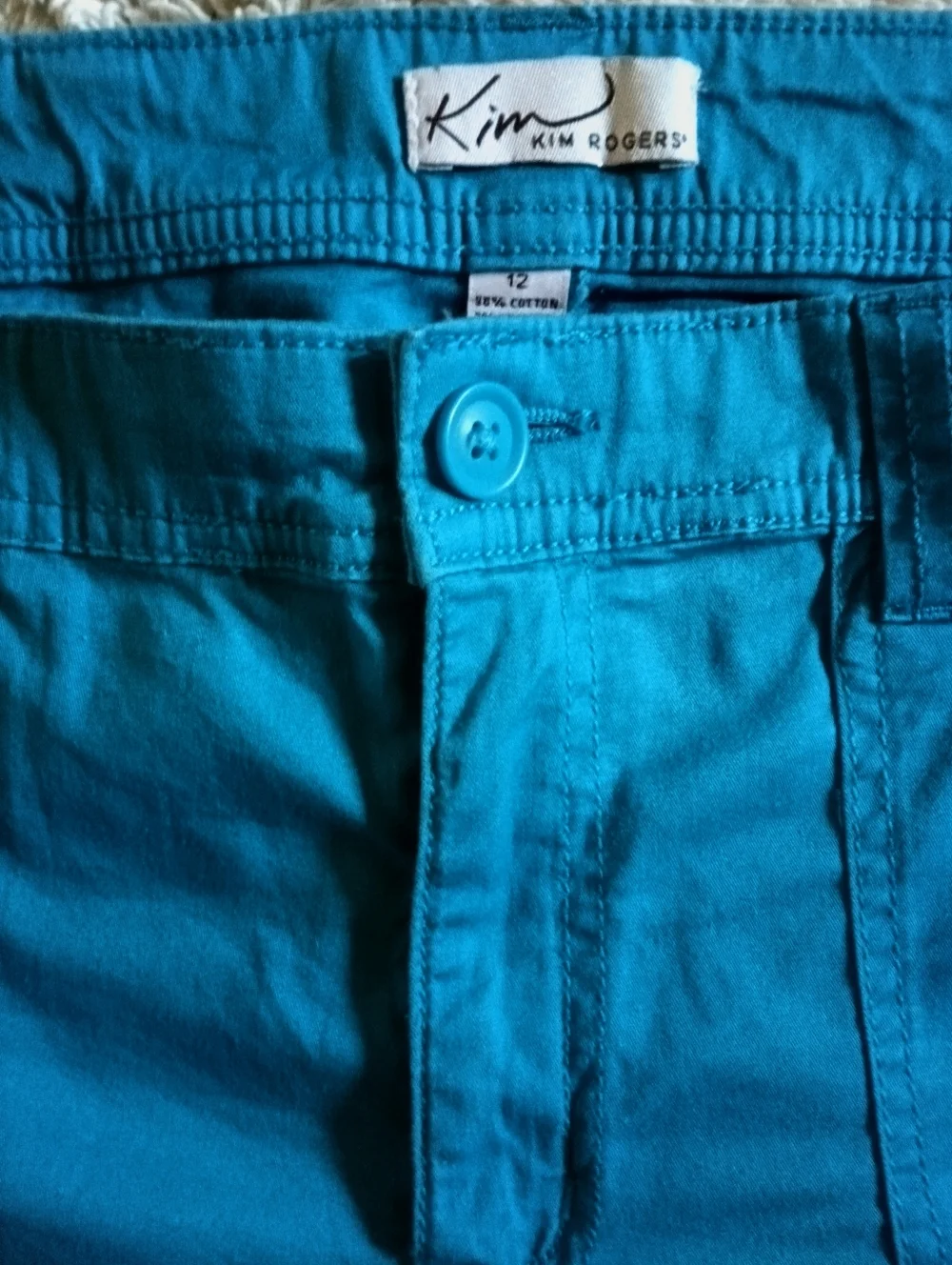 Kim Rogers Pants in Teal Blue - Picture 4 of 6